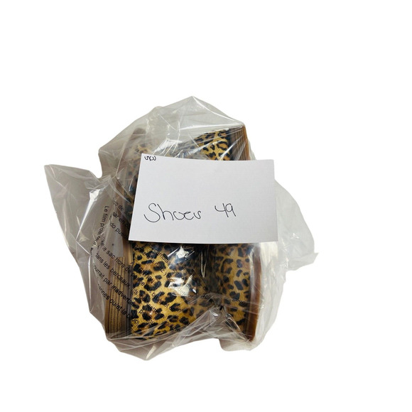 Hush Puppies Womens Moyen Leather Calf Hair Leopard Bootie Boots Size 8.5 - Picture 10 of 10